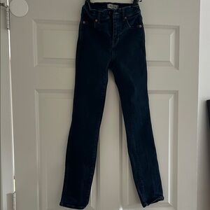 Madewell Dark Blue High Rise Jeans